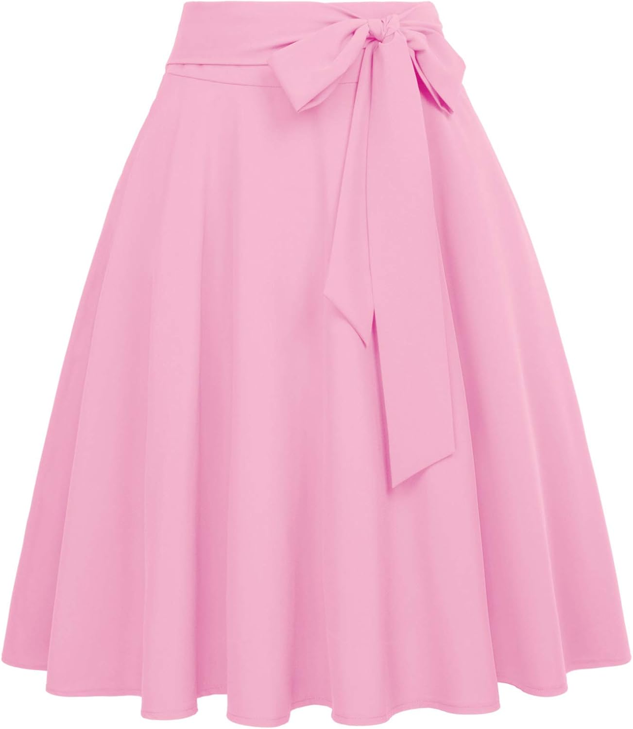 Women's High Waist A-Line Pockets Skirt Skater Flared Midi Skirt  Skirt